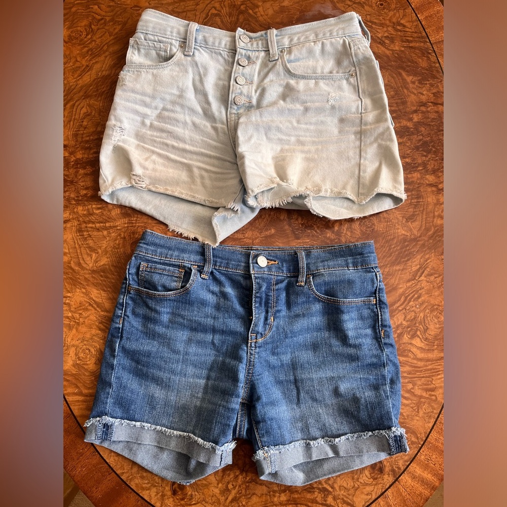 Lot of two girls jean shorts